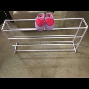 White shoe rack